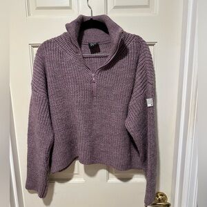 BDG Urban Outfitters cropped quarter zip sweater